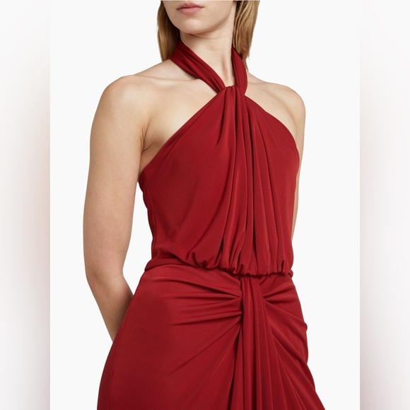 Cinq à Sept Kaily Draped Halter Maxi Dress - Picture 5 of 8